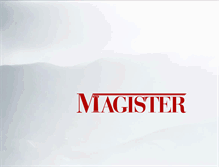 Tablet Screenshot of magister.it