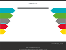 Tablet Screenshot of magister.co